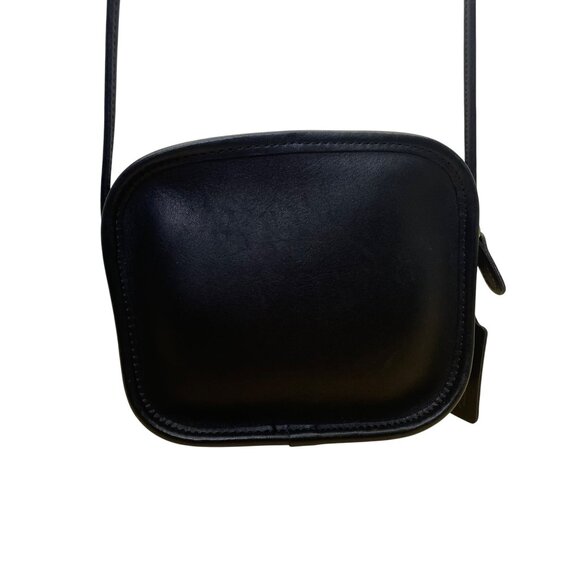 Coach Women’s Black Leather Compact Design Adjustable Strap Crossbody Bag - Picture 1 of 11